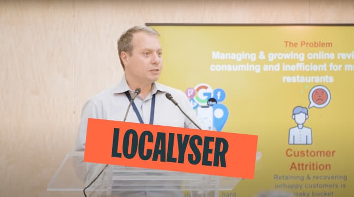 Localyser presenting at Demo Day 2024